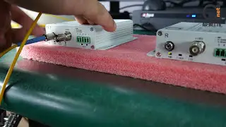 1 port AHD TVI CVI over Fiber Optic Extender (Converter) with PTZ control testing