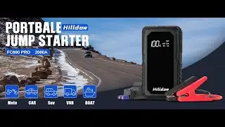 Hilldow Car Jump Starter 2000A Peak 66.6Wh (Up to 8L Gas or 5L Diesel Engine, 40 Times)