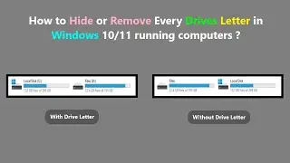 Как скрыть или удалить все буквы дисков на компьютерах под управлением Windows 10/11?