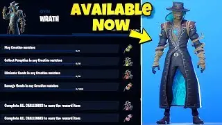 *NEW* Fortnite WRATH CHALLENGES SHOWCASE & REWARDS! Fortnite Battle Royale (CRYPTIC CURSE BUNDLE)