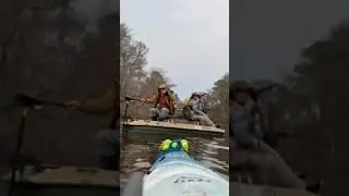 Trolling motors bass fisher upstream @ Boat Motor Tryouts, Troupville Ramp, Little River 2024-02-18