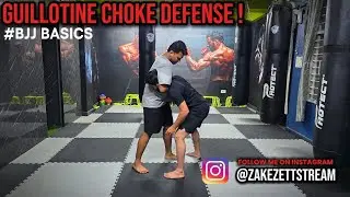 Guillotine Choke Defense Tutorial (MMA & BJJ Basics)