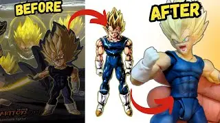 Vegeta SSJ2 Tonsen Arttoys and Bandai SHFiguarts custom Dragon Ball Z- How you can make one