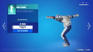 Fortnite Emote Run It Down Alien Reverb