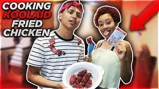 FRYING KOOL-AID CHICKEN WITH HALI!! *Amazing RESULTS*