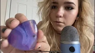 ASMR close up tapping & tracing objects