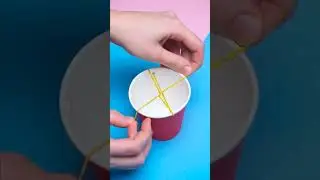 DIY Flying Rocket! 🚀✨ Fun Paper Cup Craft For Kids! #drawing #kidsvideo