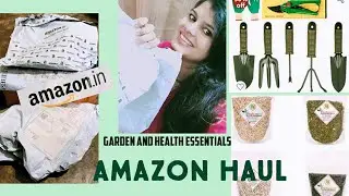 Amazon haul - Garden and health essentials/ garden tools from amazon/ online shopping for garden