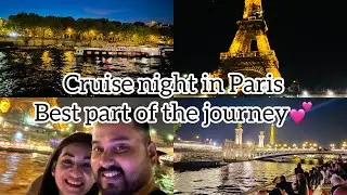Assamese couple in Paris ||Cruise night in the city of lights 💕 Last day in Paris@Paris