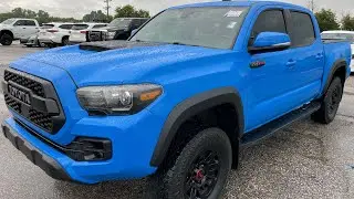 Voodoo Blue 2019 Toyota Tacoma TRD Pro 4x4 3.5L V6 278 horsepower TRD tuned suspension with Fox