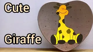 Calm ASMR Painting | Cute Giraffe Wall Art 🎨🦒