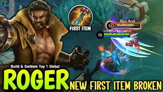 ROGER NEW FIRST ITEM ROSE GOLD IS THE NEW META FOR SEASON 36 MONSTER - BUILD TOP 1 GLOBAL ROGER