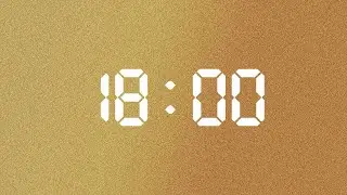 18 Minute Timer – Quick Work Block | Gold Edition | NX