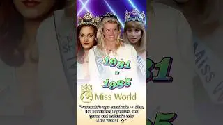 The Miss World Queens 1981-1985: Venezuela&rsquo;s Return & More 👑🌍#MissWorld #BeautyPageant #VersusPedia