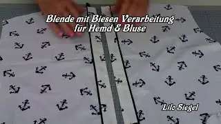 Blende mit Biesen Verarbeitung für Hemd & Bluse - Lilo Siegel