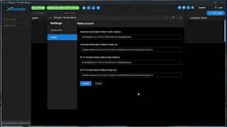 Wallet parameters for XTsunami Share (stock) CFD Trading Bot