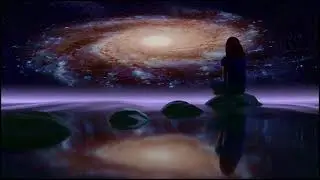 Girl meditation ocean galaxy | CFV No Copyright Video