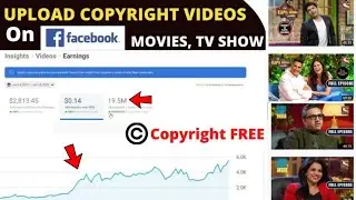 How to upload movies clip and tb show on facebook without copyright |  earn money from facebook page
