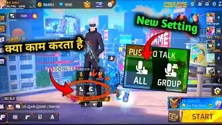 Push to talk Setting free fire | free fire setting|