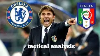 How does Italy play under Antonio Conte? Italy vs Spain tactical analysis 2016 3-5-2 explained