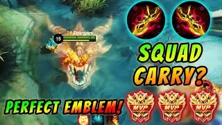NON-MASHA USER WATCH THIS HOW I CARRY 5 MAN SQUAD RANK GAME | 24STRANGERS MLBB