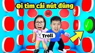 T&igrave;m c&aacute;i n&uacute;t đ&uacute;ng nếu kh&ocirc;ng bạn sẽ bị troll trong Roblox! bqThanh v&agrave; Ốc Ai T&igrave;m Giỏi Hơn?
