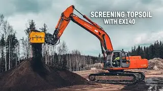 Screening Topsoil with Remu EX140