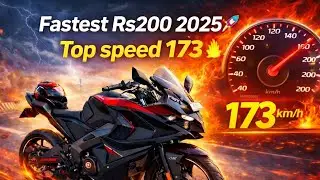 Fastest Rs200🚀(2025) top speed 172+⚡️ #rs200 #rider #modification 