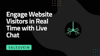 Engage Website Visitors in Real Time with Live Chat // Sales Vein