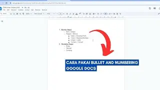 Cara Menggunakan Bullet And Numbering Di Google Docs