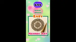 Live Mehndi Tutorial | Sawan Special Mehndi Design | Learn Easy Mehndi Step-by-Step