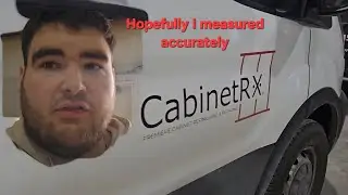 Measuring custom built cabinets!