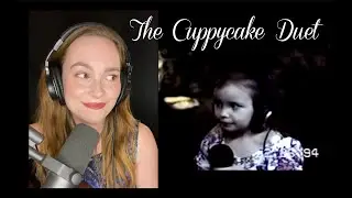 Singing with myself at age 3 - The Cuppycake Song