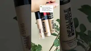 Shade Comparison Swiss Beauty Concealer VS Loreal Infallible concealer 02 VS 308 VS 309
