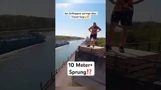 Jan Schlappens Traum😮Sprung &uuml;ber 10 Meter Gap erf&uuml;llt⁉️#freerunningschlappen #sprung #gap