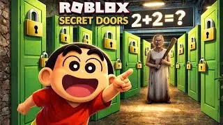 GTA V : Shinchan Playing Toughest Secret Granny Rooms in Roblox Part-2 | Shin Chan Telugu