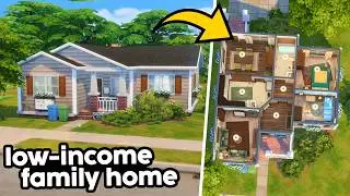 Low-Income Family Home // The Sims 4 Speed Build