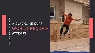 Is this the biggest Slackline Surf in History?!