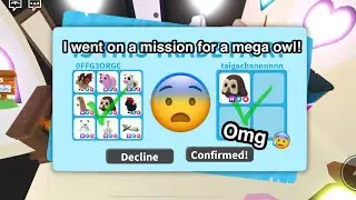 GOING ON A MISSION FOR A MEGA OWL In Roblox Adopt Me! (Success🦉)