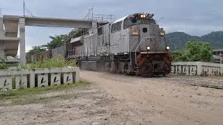VL! Com SD70BB L&iacute;der + es43bbi no meio, passando na pn de Cubat&atilde;o sp, ZZV.