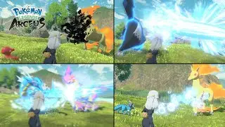 ALL Water Type Move | Pokemon Legends: Arceus