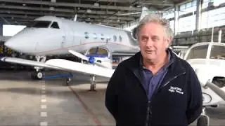 Inside the huge hangar home to &pound;12m private jets and fighter planes