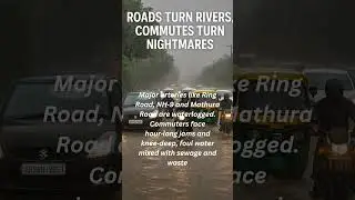 Delhi Flooded: Monsoon Chaos Strikes Again! 🌧️🚗 | July 2025