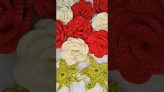 🌹Crochet Rose Flower 💯🧶🌹#crochet #rose #diy #flowers #shorts #youtubeshorts