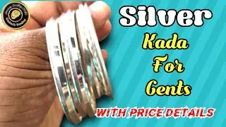 Silver Kada Bangle For Gents | Bracelet | Kada With Price Details