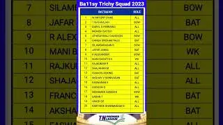 Ba11sy Trichy Team Squad 2023 / Tnpl all team player list 2023