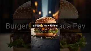 Burger vs Vada Pav? what&rsquo;s good?#HealthyEating#FoodComparison#VadaPavVsBurger#NutritionCheck