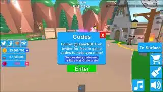 ALL WORKING MINING SIMULATOR CODES (JUNE 2018)