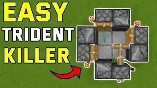Easy trident killer in minecraft bedrock