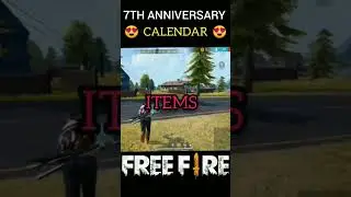 Free fire 7thanniversary event calendar 📆 | 7th anniversary ka calendar dekh lo |#ff #shorts